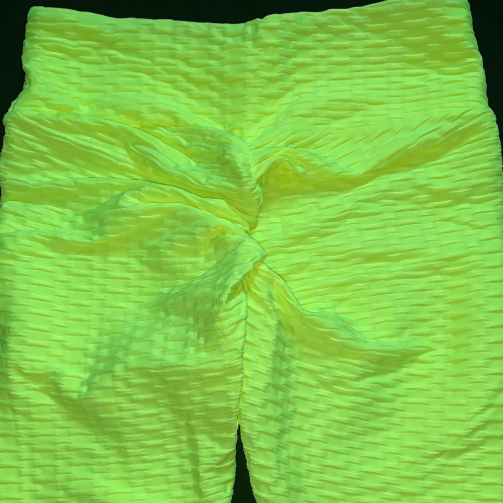 High waist butt lifting textured leggings